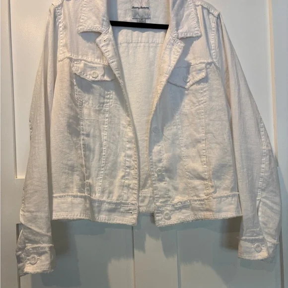 Tommy Bahama jean type White linen Jacket - Picture 1 of 5
